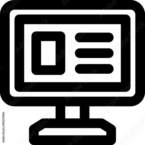 demand line icon. Clean and minimalist vector icon for websites, mobile apps, presentations, and logos. Fully scalable and customizable for any project.