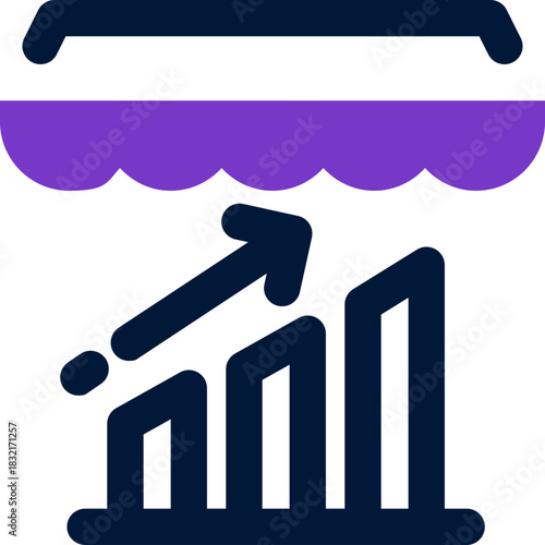 robotic duotone icon. Sleek and modern vector icon for websites, mobile apps, marketing materials, and corporate design. Fully scalable and ready to use.