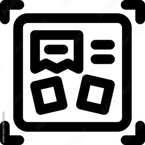 paper line icon. Clean and minimalist vector icon for websites, mobile apps, presentations, and logos. Fully scalable and customizable for any project.