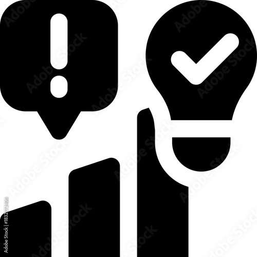 opportunity glyph icon. Strong and solid vector icon for websites, mobile interfaces, presentations, and visual branding. High quality and easy to edit.