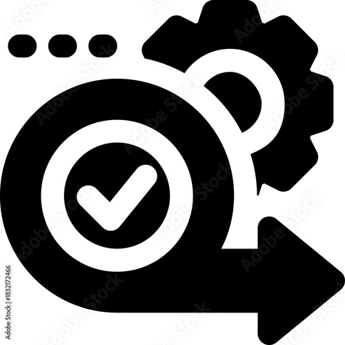 response glyph icon. Strong and solid vector icon for websites, mobile interfaces, presentations, and visual branding. High quality and easy to edit.