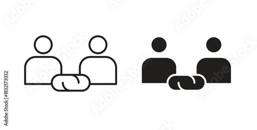 Affiliate link icon vector design. icon doodle hand drawn.