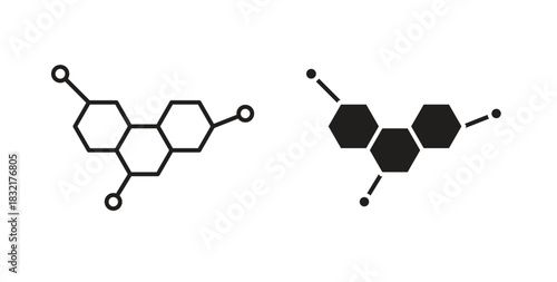 Chemical content icon vector design. icon doodle hand drawn.