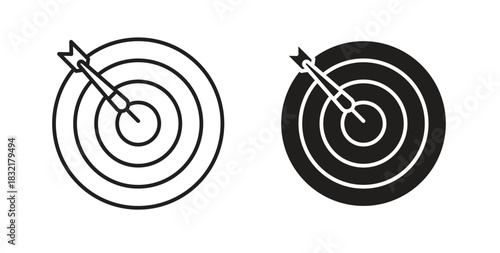 Dart icon vector design. icon doodle hand drawn.