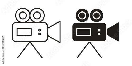 Film making icon vector design. icon doodle hand drawn.