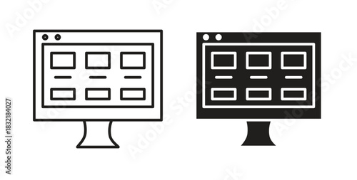Front end icon vector design. icon doodle hand drawn.
