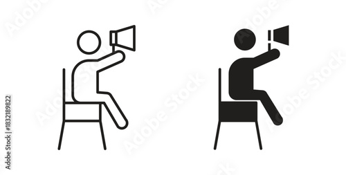 Lifeguard icon vector design. icon doodle hand drawn.