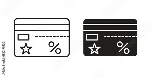Loyalty card icon vector design. icon doodle hand drawn.