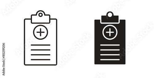 Medical records icon vector design. icon doodle hand drawn.