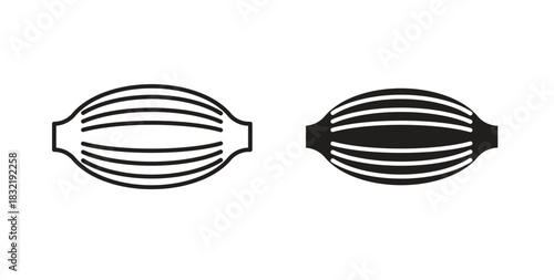 Muscle fiber icon vector design. icon doodle hand drawn.