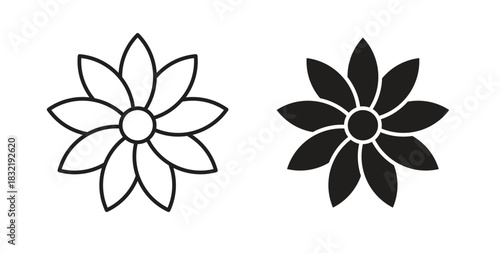 Neroli icon vector design. icon doodle hand drawn.