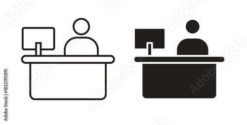 Reception icon vector design. icon doodle hand drawn.