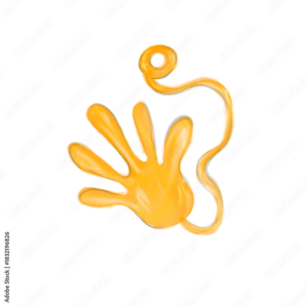 Obraz premium Sticky Hand Toy