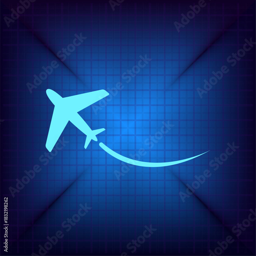 Vector illustration on a blue background