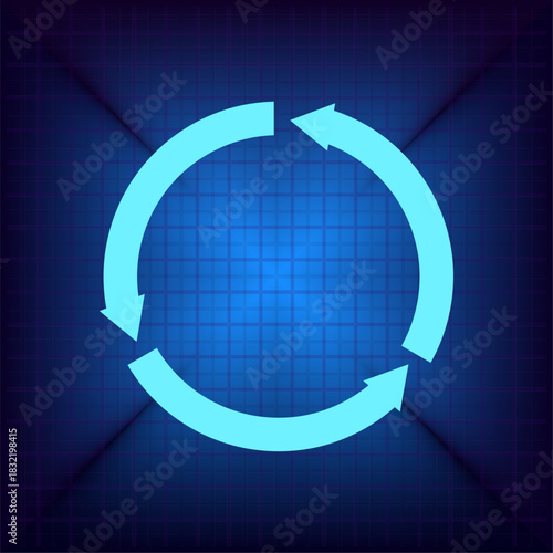 Vector illustration on a blue background