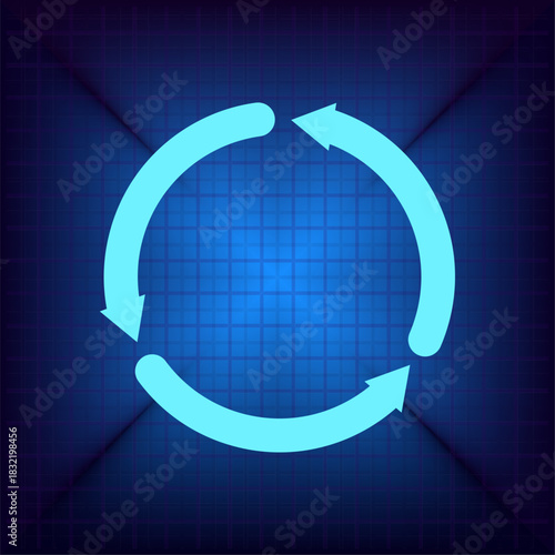 Vector illustration on a blue background