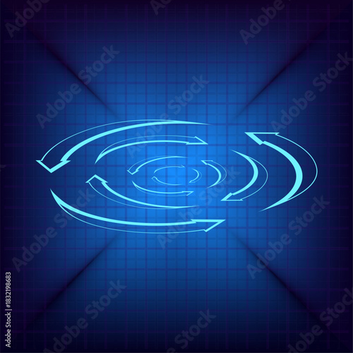 Vector illustration on a blue background