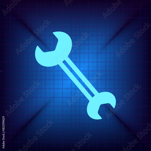 Vector illustration on a blue background