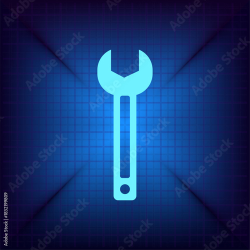 Vector illustration on a blue background