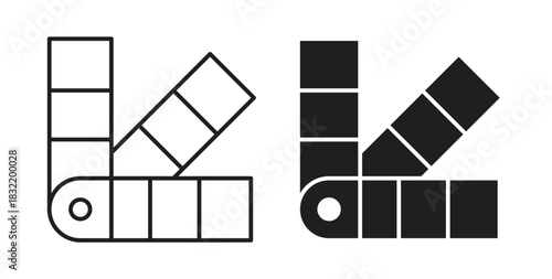 Swatches icon vector design. icon doodle hand drawn.