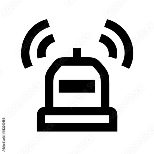 VEHICLE BEACON SMART SAFETY SIGNAL AUTOMOTIVE TRANSPORT ICON SET