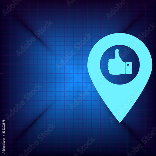 Vector illustration on a blue background