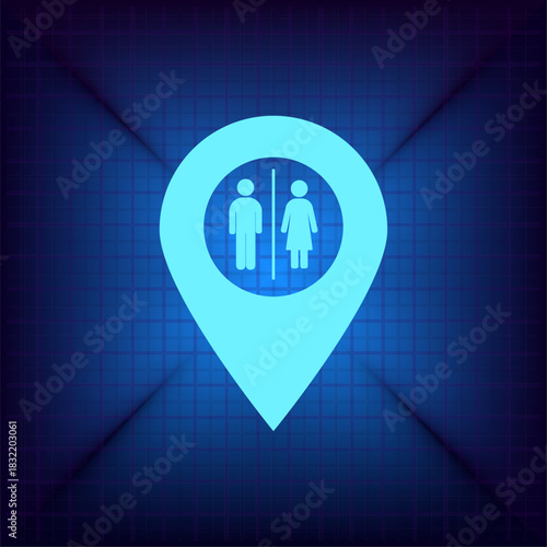 Vector illustration on a blue background