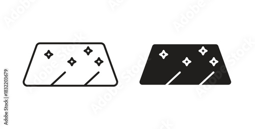 Windscreen icon vector design. icon doodle hand drawn.