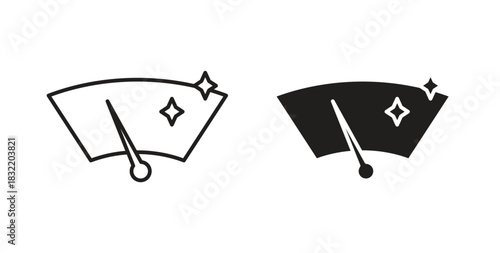 Wiper icon vector design. icon doodle hand drawn.
