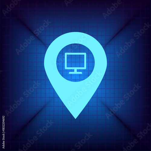 Vector illustration on a blue background
