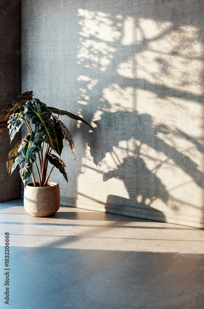 Fototapeta premium Large luxury modern bright interiors Living room mockup illustration 3D rendering image