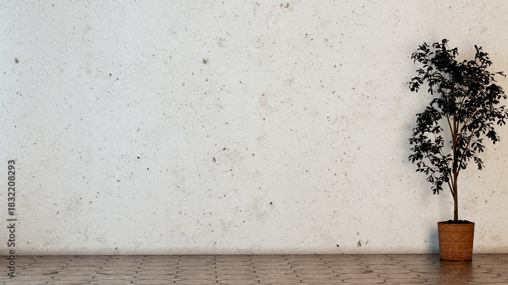 Fototapeta premium Large luxury modern bright interiors Living room mockup illustration 3D rendering image