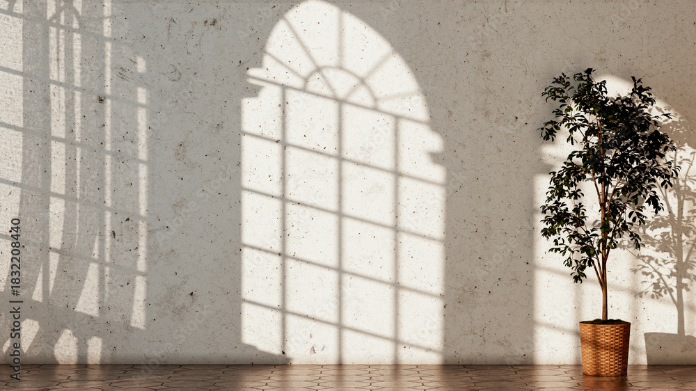 Fototapeta premium Large luxury modern bright interiors Living room mockup illustration 3D rendering image