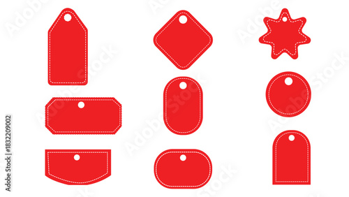 sale red tag banner vector design