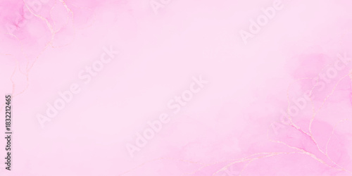 Pink watercolor texture paper abstract background with soft color design