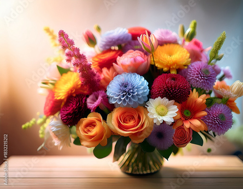 Vivid Mixed wild Flower Bouquet Featuring veraity of flowers