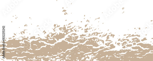 Vector Brush Stroke. Abstract Fluid Splash. Sale Banner Brushstroke. Gradient Paintbrush. Gold Orange Isolated Splash on White Backdrop. Watercolor Textured Background. eps10,