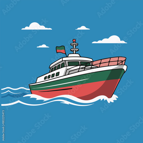 cruise ship in the sea