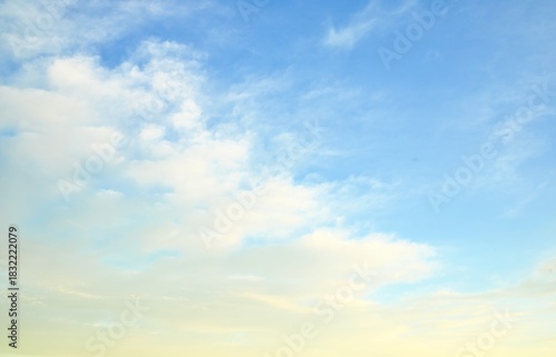 Wonderful New Zealand clean and clear blue sky with some cloud. Makes great for a sky replacement.