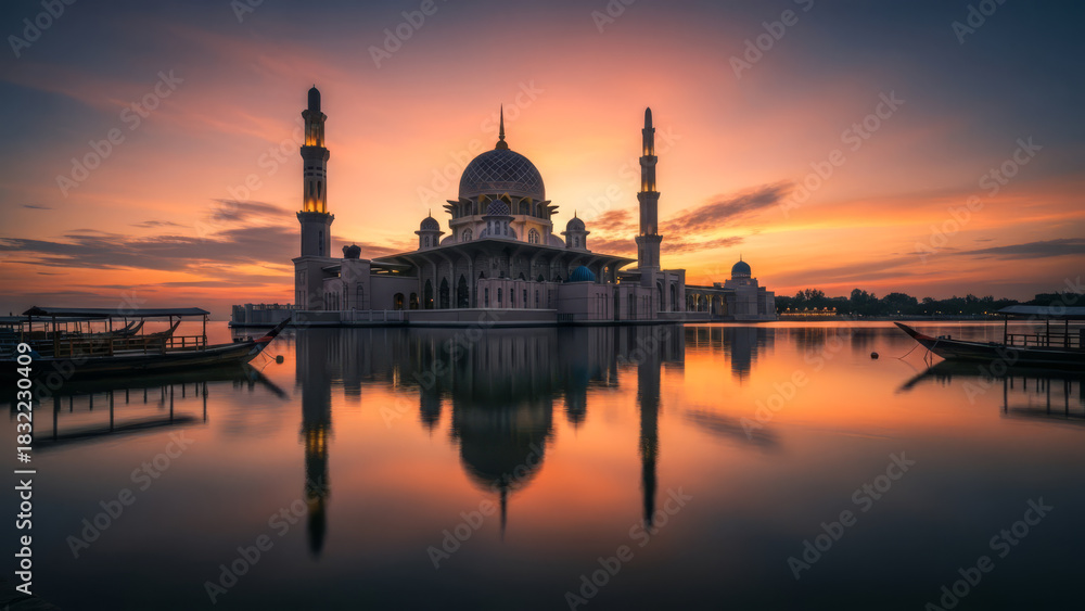 Fototapeta premium Masjid Cinematic Shot