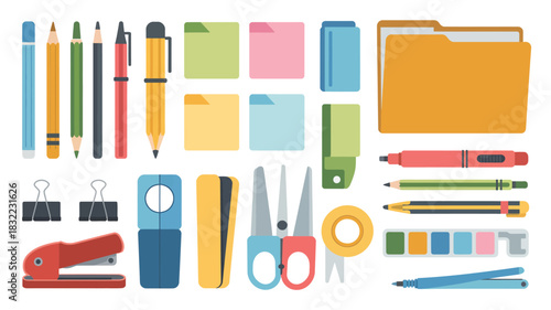 Colorful Office Stationery Set-