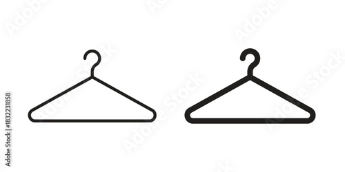 Hanger icon symbol. Classic flat and linr style