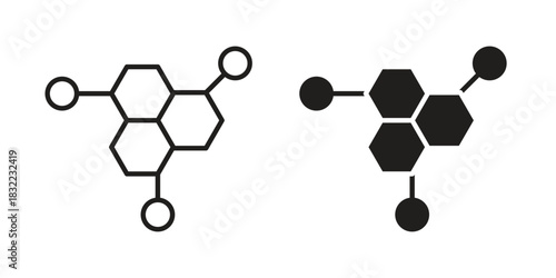 Hormones icon symbol. Classic flat and linr style