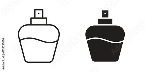 Parfum icon symbol. Classic flat and linr style