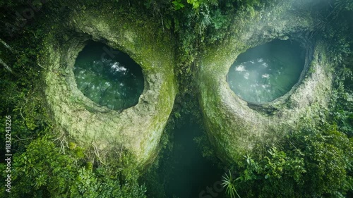 Aliens in a dense jungle landscape