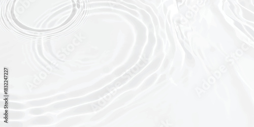 Abstract clear white water ripples with soft light shadow effect background.
