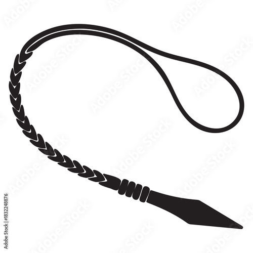 Braided Whip Silhouette with Pointed Tip leather tool