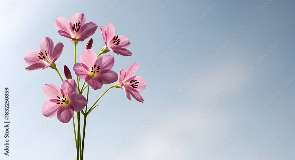 Obraz premium Pink Daisies Reaching Up