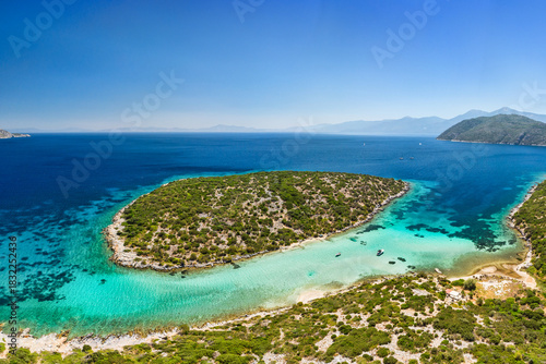 Kassonisi islet in Samos, Greece