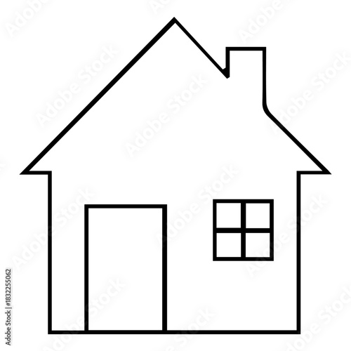 silhouette of house